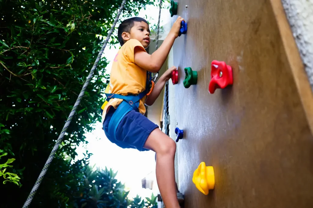 Muro escalar niños